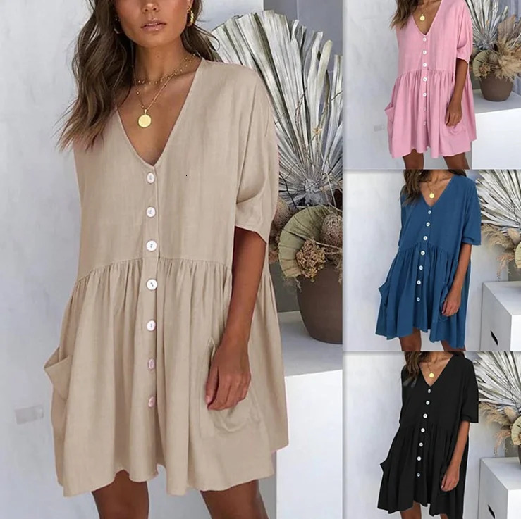 Summer Short Sleeve Casual Loose Dress Maternity Clothes for Pregnant Women Vestidos Gravidas Lady Pregnancy Dresses 250114