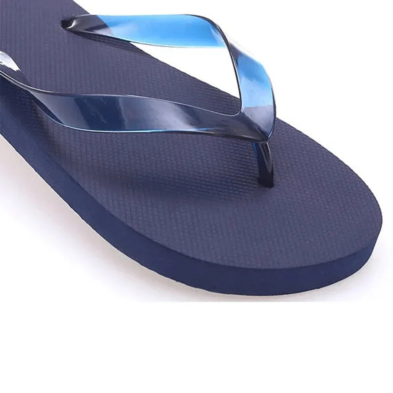 Summer Men Slippers Fashion Simple Outdoor Men Flip-flops Beach Flat Sole Non-slip Male Shoes Rubber Basic Sandals 250208