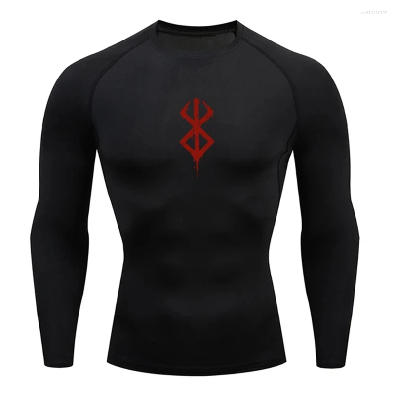Men's T Shirts 2025/Men's T-Shirt Compression Shirt Sun Protection Long Sleeve Second Skin Breathable Rash Guard Sportswear Bodybuilding Top