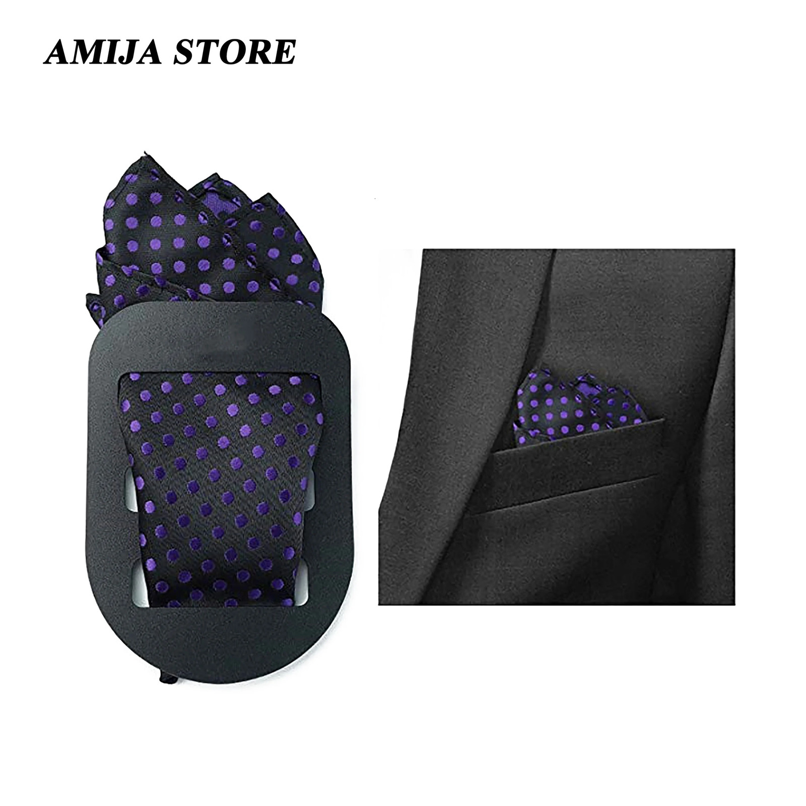 Fashion Pocket Squares Holder Handkerchief Keeper Organizer Man Prefolded Handkerchiefs For Men Gentlemen Suit Wearing Accessori 250114