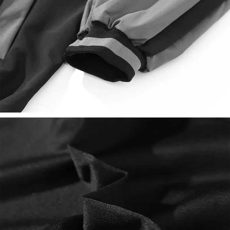 Lantern Long Sleeve Mens Spring Autumn Button Hoodies Cardigan Pockets Letter Printing Contrast Color Preppy Style Vintage Tops 250207