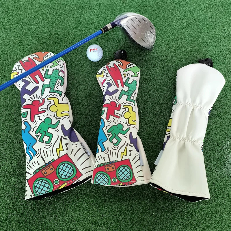 PU Waterproof Golf Wood Headcover Set Durable Driver UT Golf Wood Headcover High Quality 250207