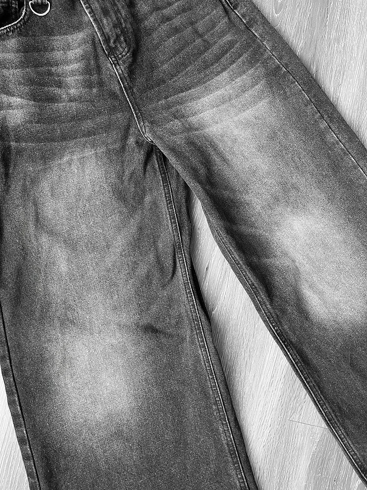 Vintage Men Baggy Denim Trousers 2024 Y2k Streetwear Wide Leg Loose Denim Pants Women Fashion Distressed Straight Long Pants 250226