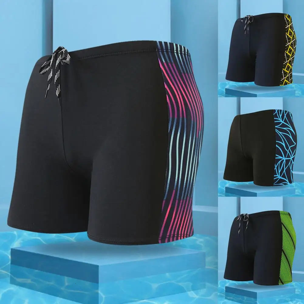 Swimming Shorts Boxers Trunks Quickdrying High Elasticity Great Comfortable Men 250208Z