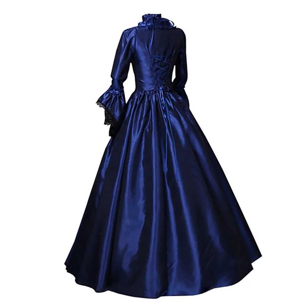 Gothic Black A-line Dress for Women A-line Witch Dress Gothic Witch CRT Retro Medieval Womens Halloween Dress W250208