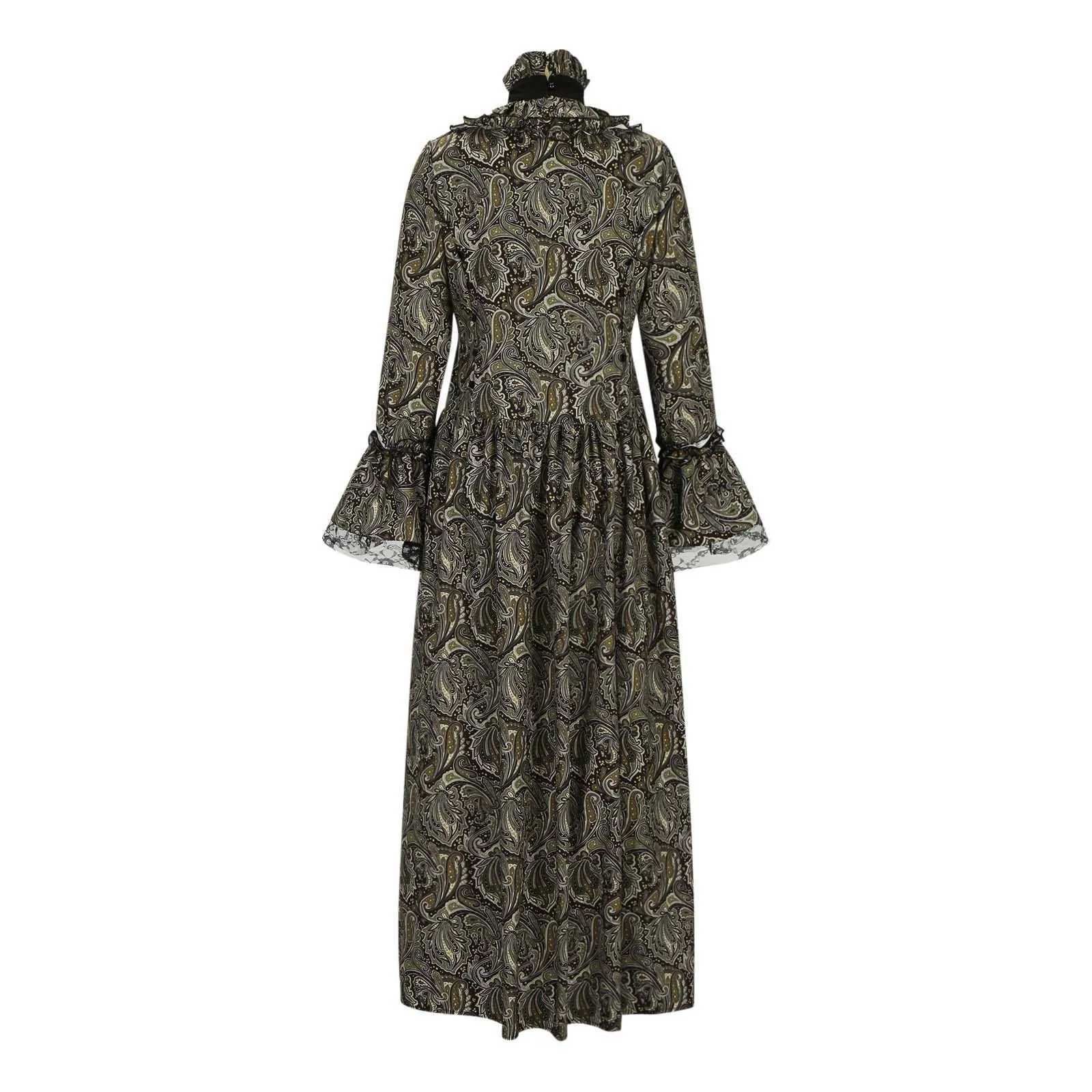 Medieval Hood Grn Cocktail Dress Vintage Party Come Masquerade Prom Dress Floor Sexy Anime Cosplay Come Dresses W250208