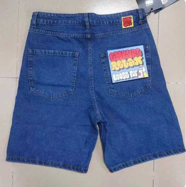 Empyre Shorts Y2K Gothic Hip Hop Cartoon Graphics Embroidery Baggy Jeans Denim Gym Shorts Men Women High Waist Basketball ShortsX240914
