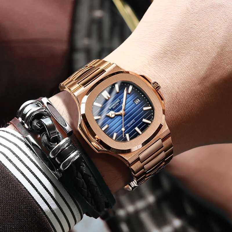 2024 New Top Brand Luxury Fashion Mens Watches Sport Waterproof Simple Ultra-Thin Watches Men Quartz Clock Relogio Masculino+Box Z250207