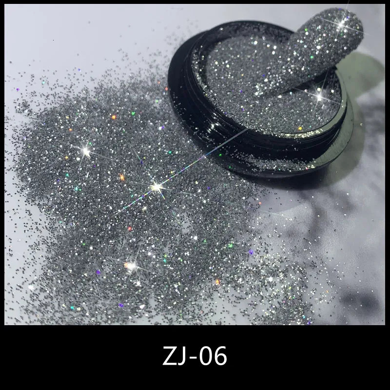 Reflective Crystal Diamond Nail Powder Dust Nails Glitter Pigment Holographic Gel Polish For Art Decorations Accessories 250115