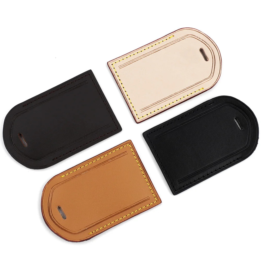 Bag Handbag Luggage Tags Travel Accessories for Suitcase Business Bag Vegetable Tanned Leather Tag Baggage Boarding Passng Pass 250208