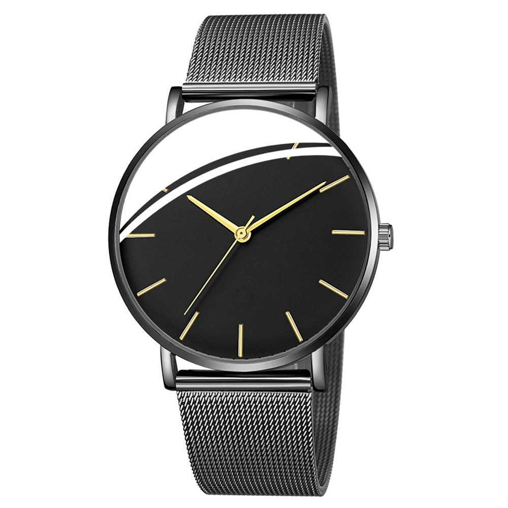 2024 Minimalist Men Fashion Ultra Thin Watches Simple Men Business Stainless Steel Mesh Belt Quartz Watch Leisure Men Watch Z250207
