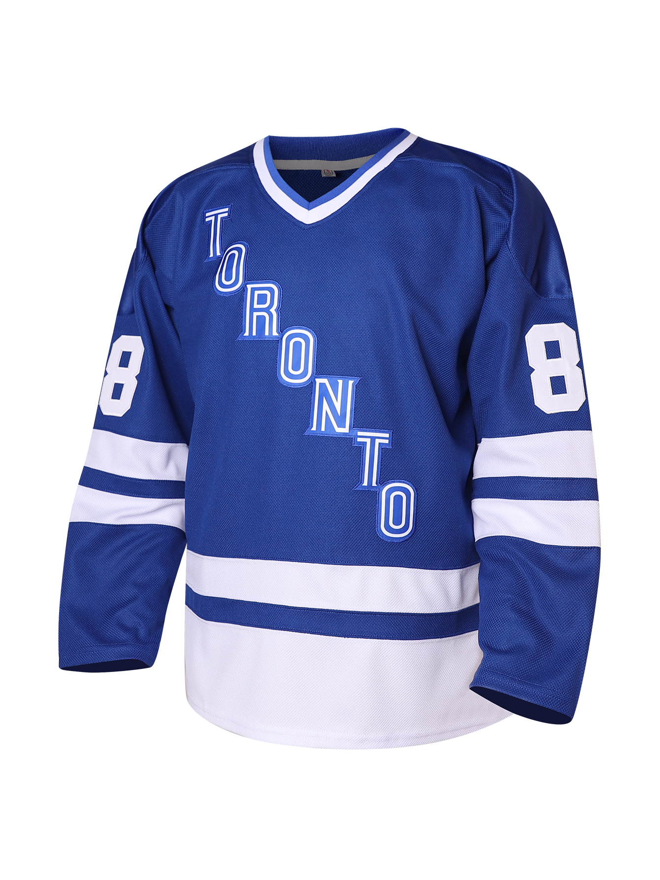 23 Matthew Knies 2025 Blue/White Hockey Jeresys 88 William Nylander Marner Thrun Maccelli Boyd Roy Mermis Custom any Nom and Num Stitched