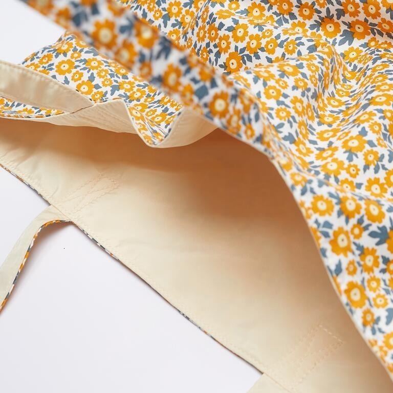designer bag Z Home 2024 Spring/Summer New Collection Floral Canvas Women's Flower Printed Double sided Shopping Bag Single Shoulder Handbag