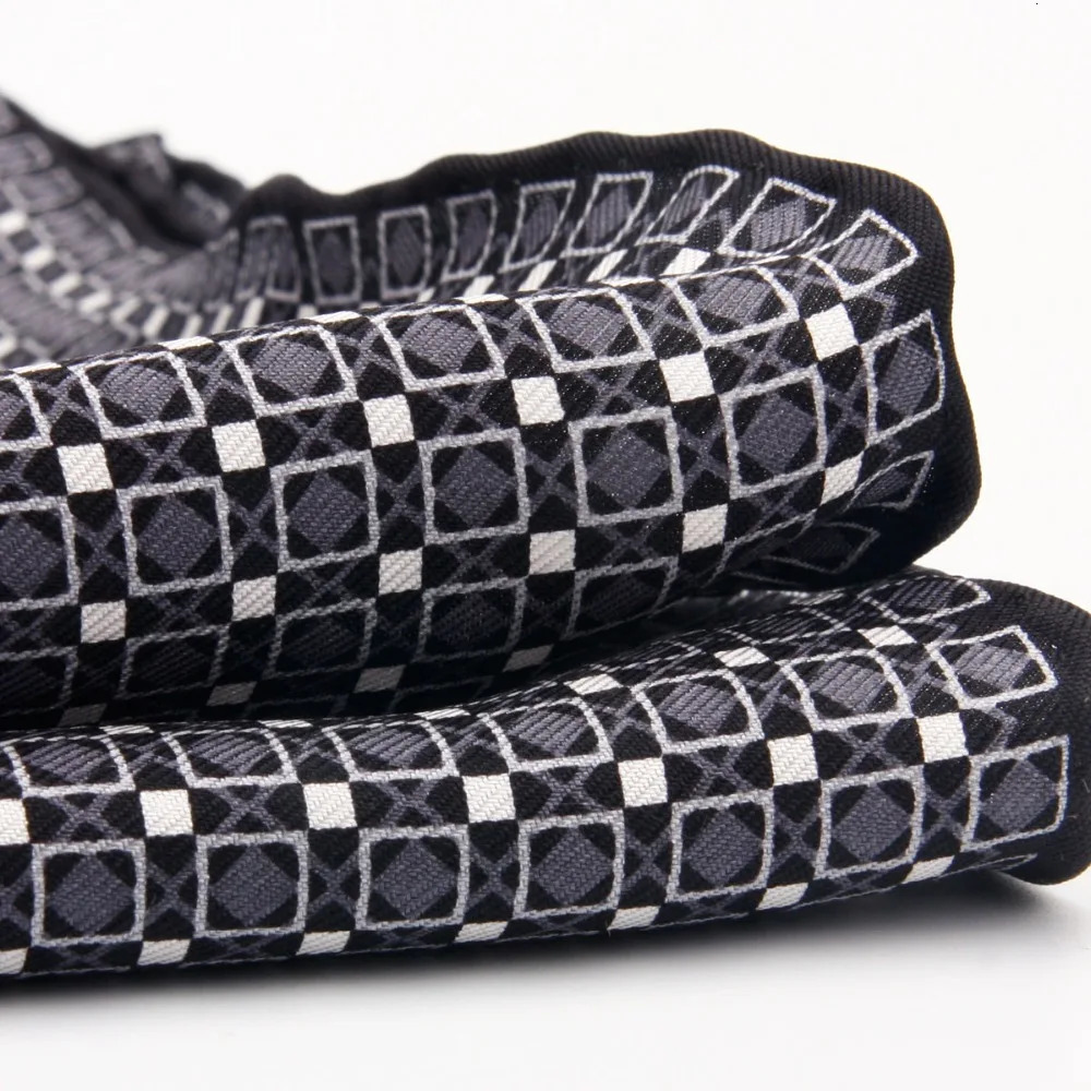 Collection 100% Natural Silk Hand Roll Handkerchief Pocket Square 250221