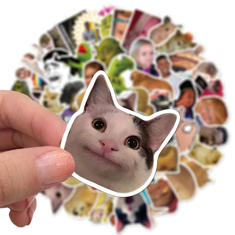 103050PCS Kawaii Funny Sticker Aesthetic Childrens PVC Sketchbook Decoration Scrapbooking School Stationery Supplies for Kids 250207