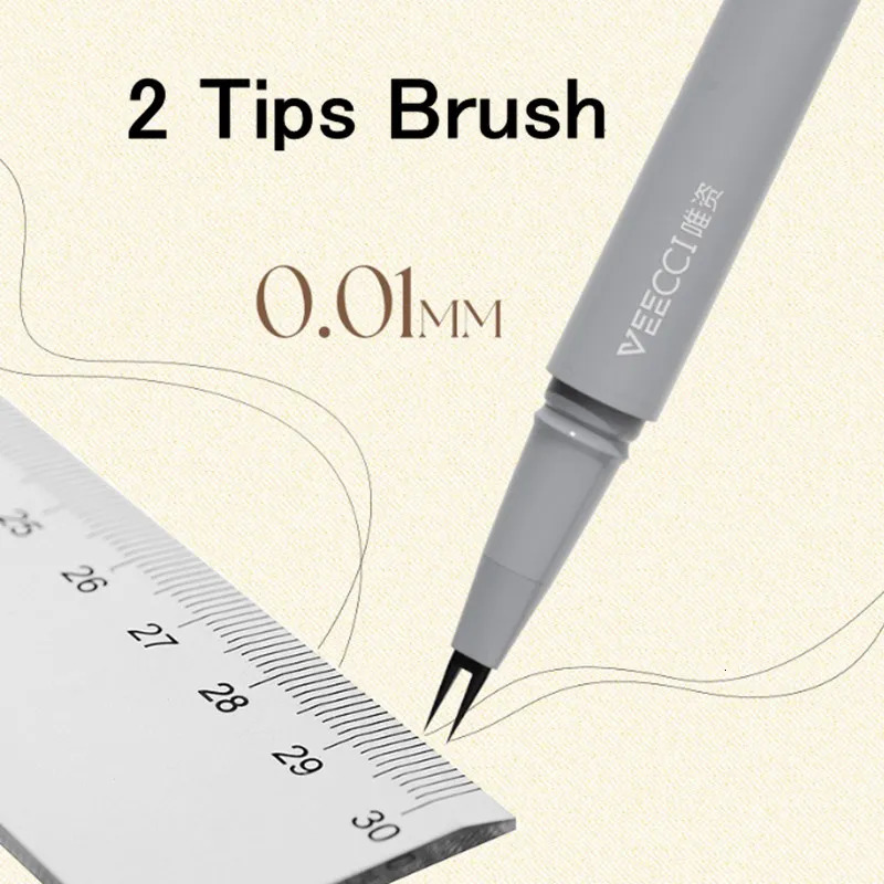 VEECCI Liquid Eyebrow Lower Eyelash Eyeline Aegyosal Pencil 2 Forks Multifunctional Pen Waterproof Natural Eyes Beauty Tool 250108