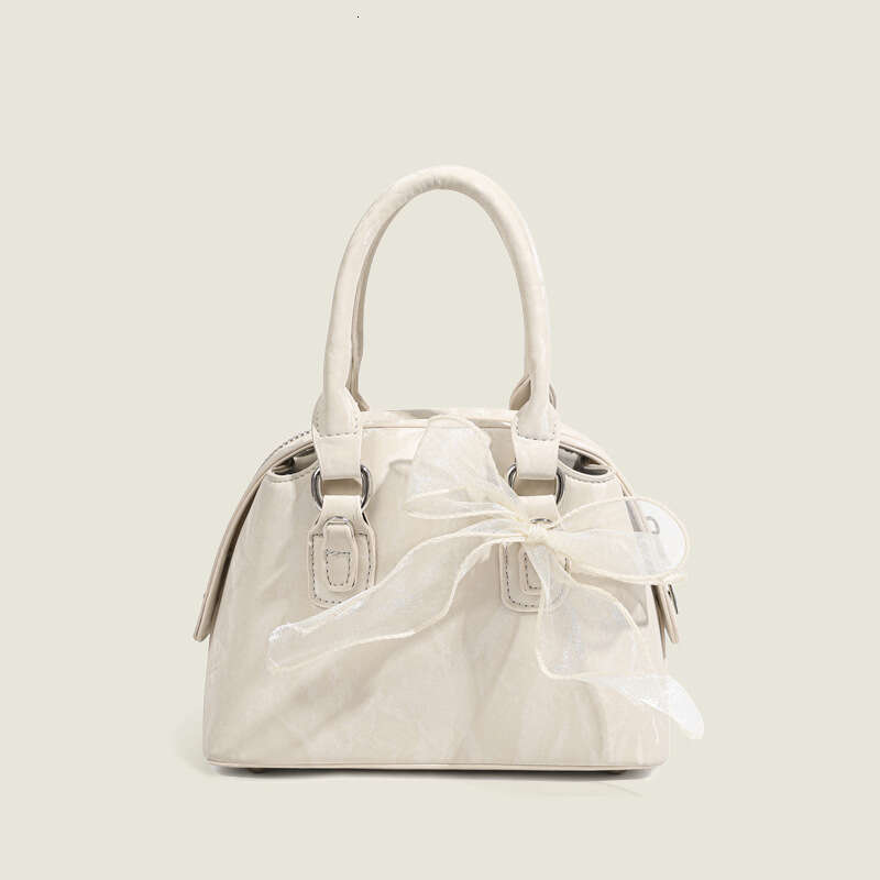Women's Versatile New Crossbody Women's High-End Single Shoulder Lace Bow Boston Handbag