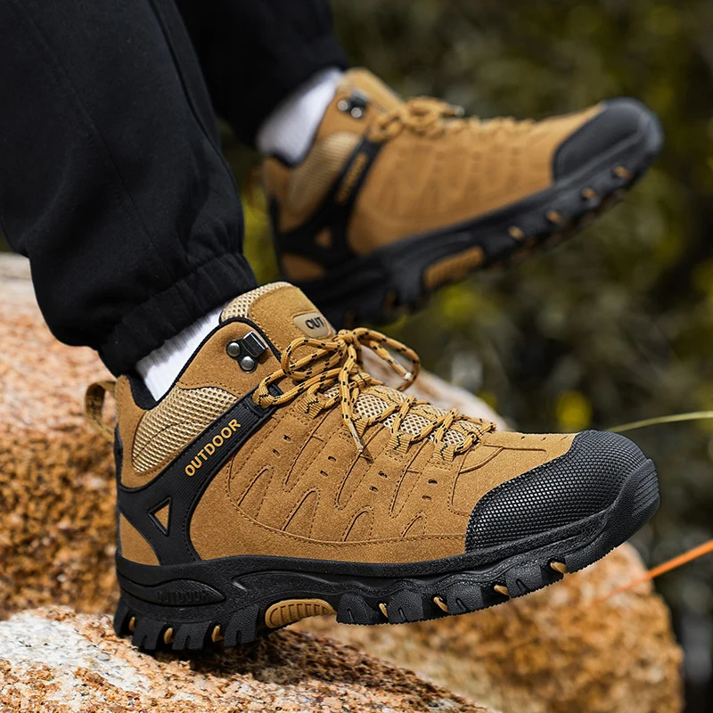Men Hiking Shoes Climbing Sneakers Unisex Outdoor Sport Boots Men Trekking Mountain Shoes Athletic 250208