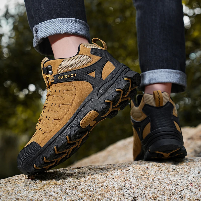 Men Hiking Shoes Climbing Sneakers Unisex Outdoor Sport Boots Men Trekking Mountain Shoes Athletic 250208