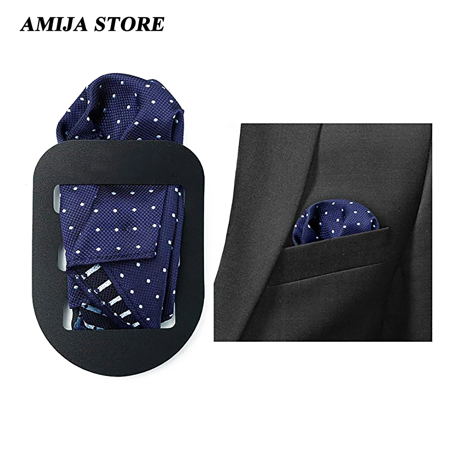 Fashion Pocket Squares Holder Handkerchief Keeper Organizer Man Prefolded Handkerchiefs For Men Gentlemen Suit Wearing Accessori 250114