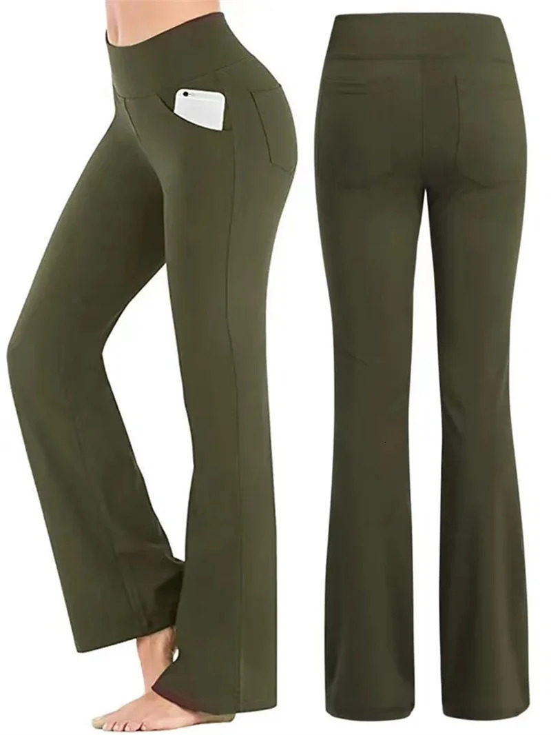 Elegant Womens Pants Palazzo Flared Wide Killer High Waist OL Ladies Career Long Trousers 250109