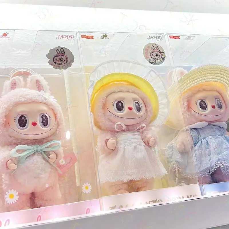 New High Qu 1 1 The Monsters Labubu X Pronounce Wings Of Fortune Vinyl Dolls Kaii Mokoko Plush Pendants Toys Girls Gift Z250208