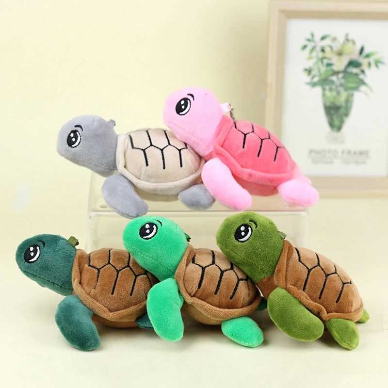 Cartoon Turtle Marine Animal Pendant Soft Stuffed Doll Keychain Backpack Car Bag Key Ring Decor Kid Gift Tortoise Plush ToyXJ250116