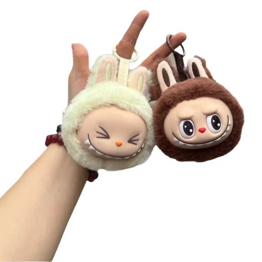Cute Keychain Ornament aron 2nd Generation Labubu Cloth Sitting Par Vinyl Plush Pendant Free shipping