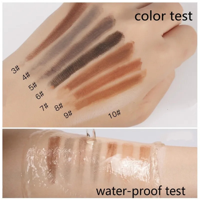 6pcs Peeling Hard Eyebrow Pencil White LongLasting Natural Wild Brows Definer Waterproof Easy To Apply Makeup Tool 250108