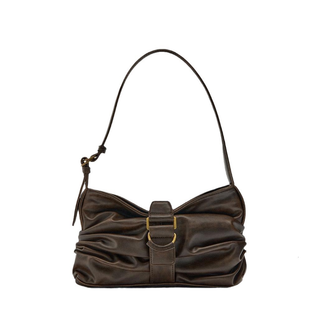 designer bag Home 2024 Summer New Women's Fashion Versatile Underarm Buckle Decoration Shoulder Bag Trend