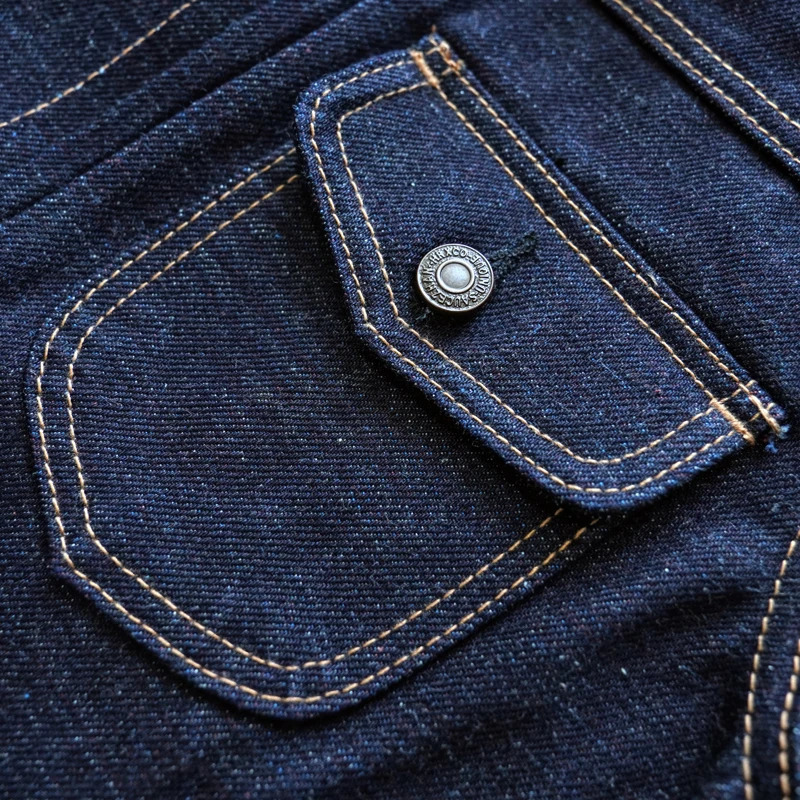 Sauce Zhan Mans Rainbow Sanforized Selvedge Denim Jacket Jean Men Regular Fit 21 OZ 250207