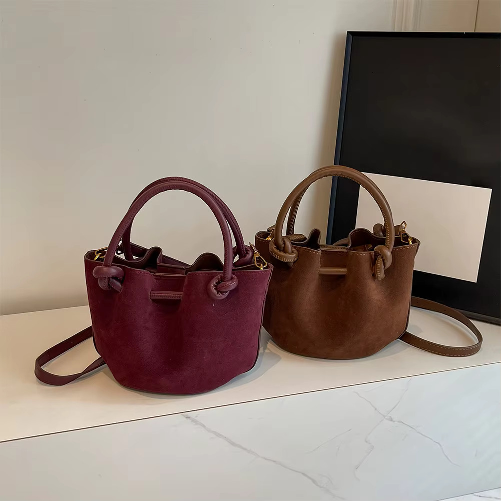 New Retro Top Handle PU Leather Designer Crossbody Women's Handbag Shoulder Bag