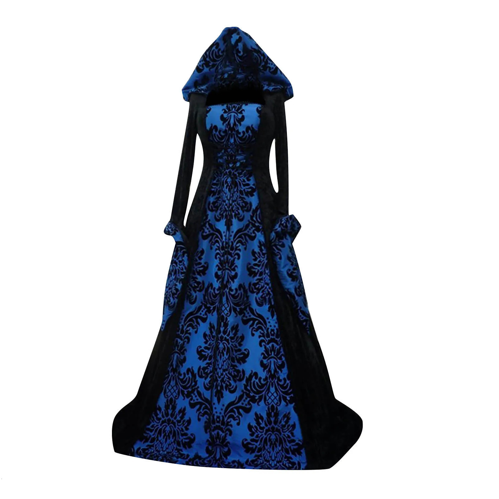 Costume Wicca Witch Medieval Dress Women Adult Plus Size Scary Cosplay Gothic Wizard Halloween Costumes For Women250206