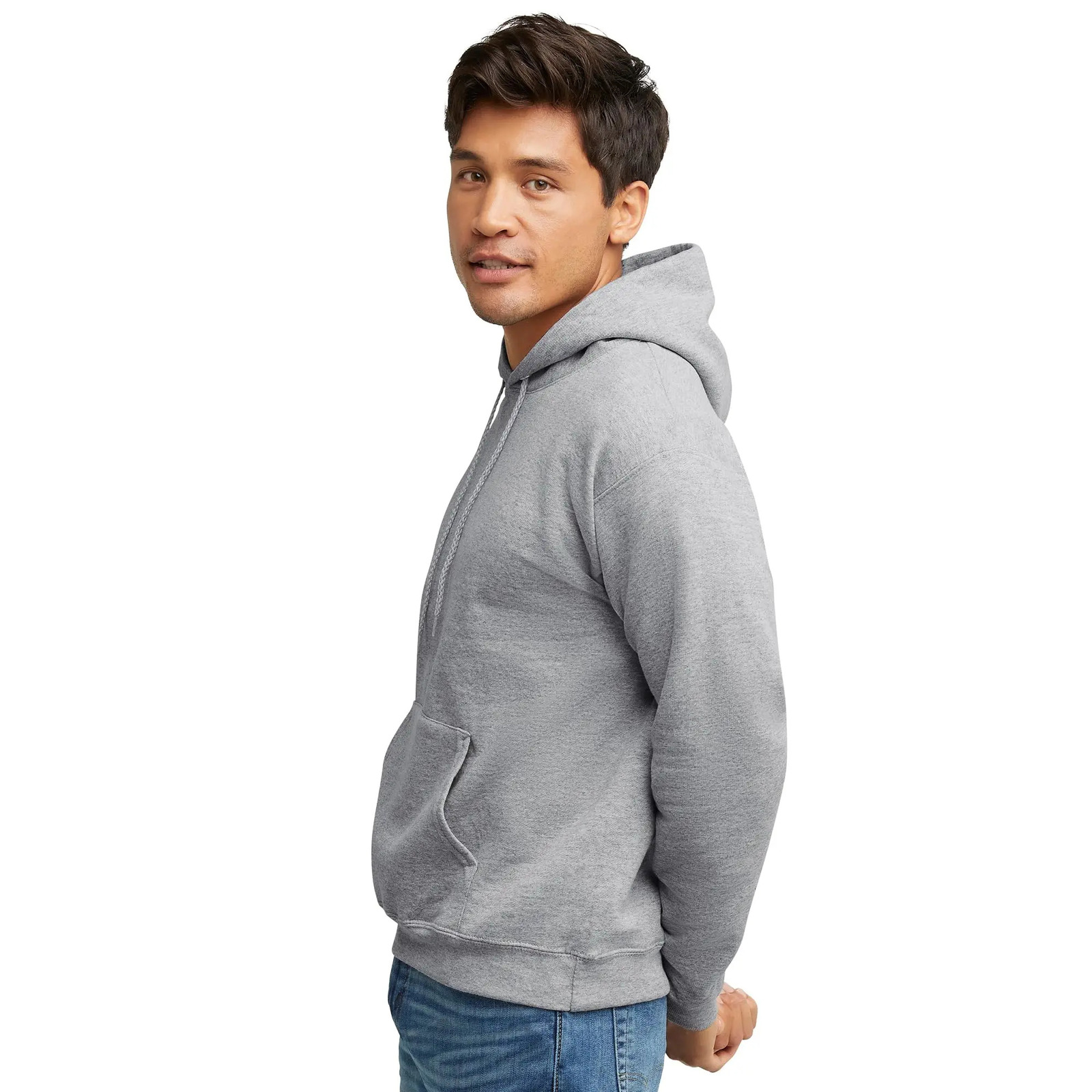 Solid Color Unisex Casual 100 Cotton Hoodie Fashion Street Loose Breathable Long sleeved Pullover Sports Shirt 5 250207