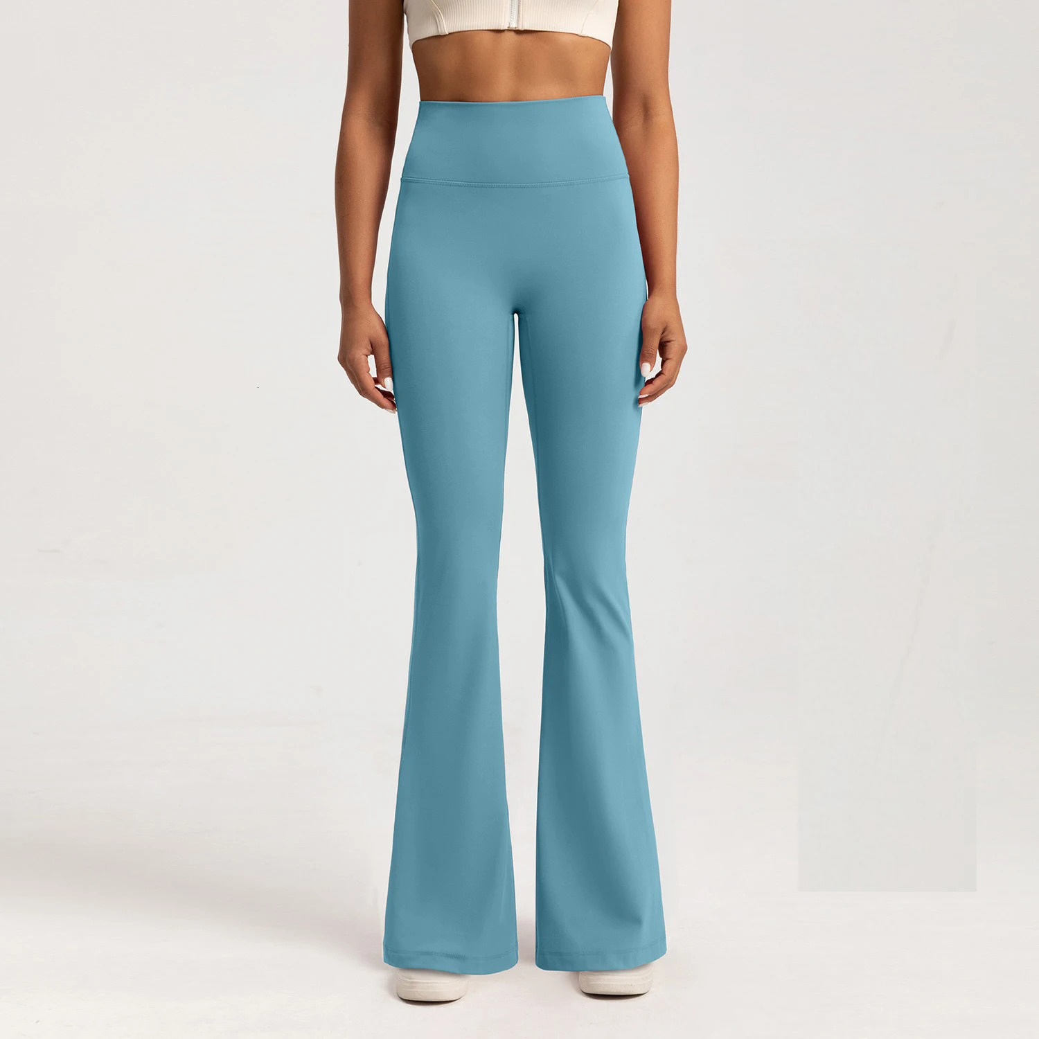 High-end Yoga Leggings Slim Yoga Pants High Waist Wide Leg Pants Bottoms Breathable Gym Casual Sports Bell Leggings Female 250113