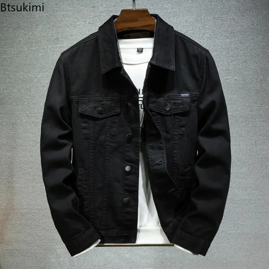 Mens Cargo Denim Jacket Trend Streetwear Couple Cotton Casual Outerwear High Quality Versatile Cowboy Coats Oversized 250207