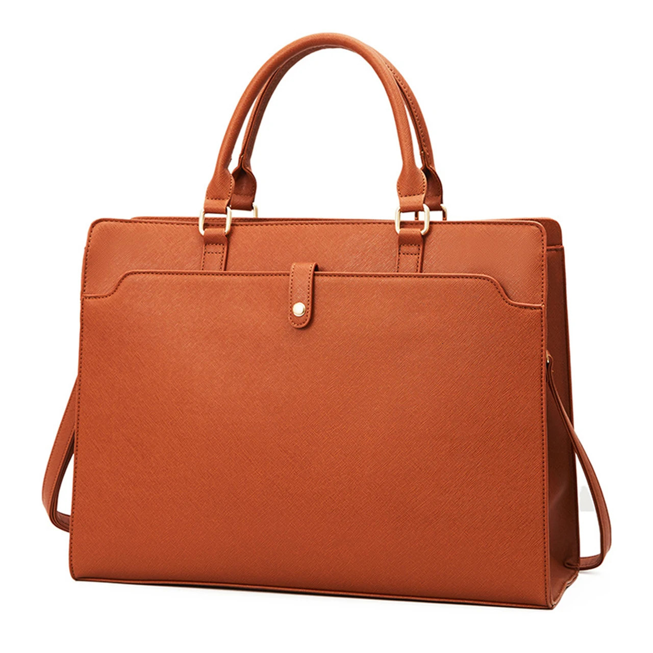 Large Capacity Laptop Bag for Women 15.6 Inch Laptop Tote Bag Leather Work Bag Waterproof Briefcase Business Office Computer Bag 250208