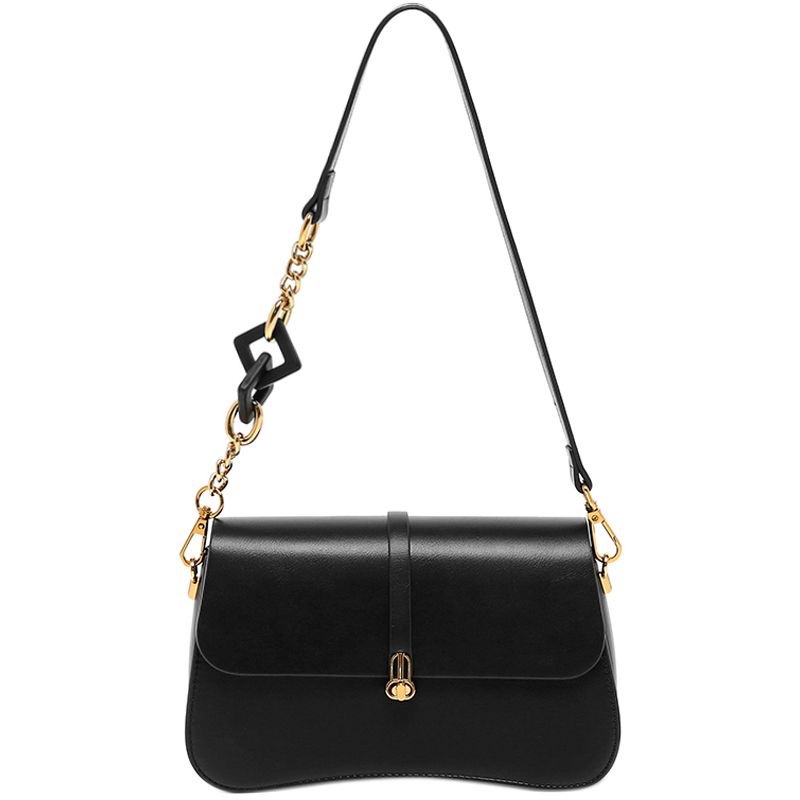 Chic Streetwear Travel Accessory - Multi-Functional Handled Shoulder Bags Made of Durable Leather Blend