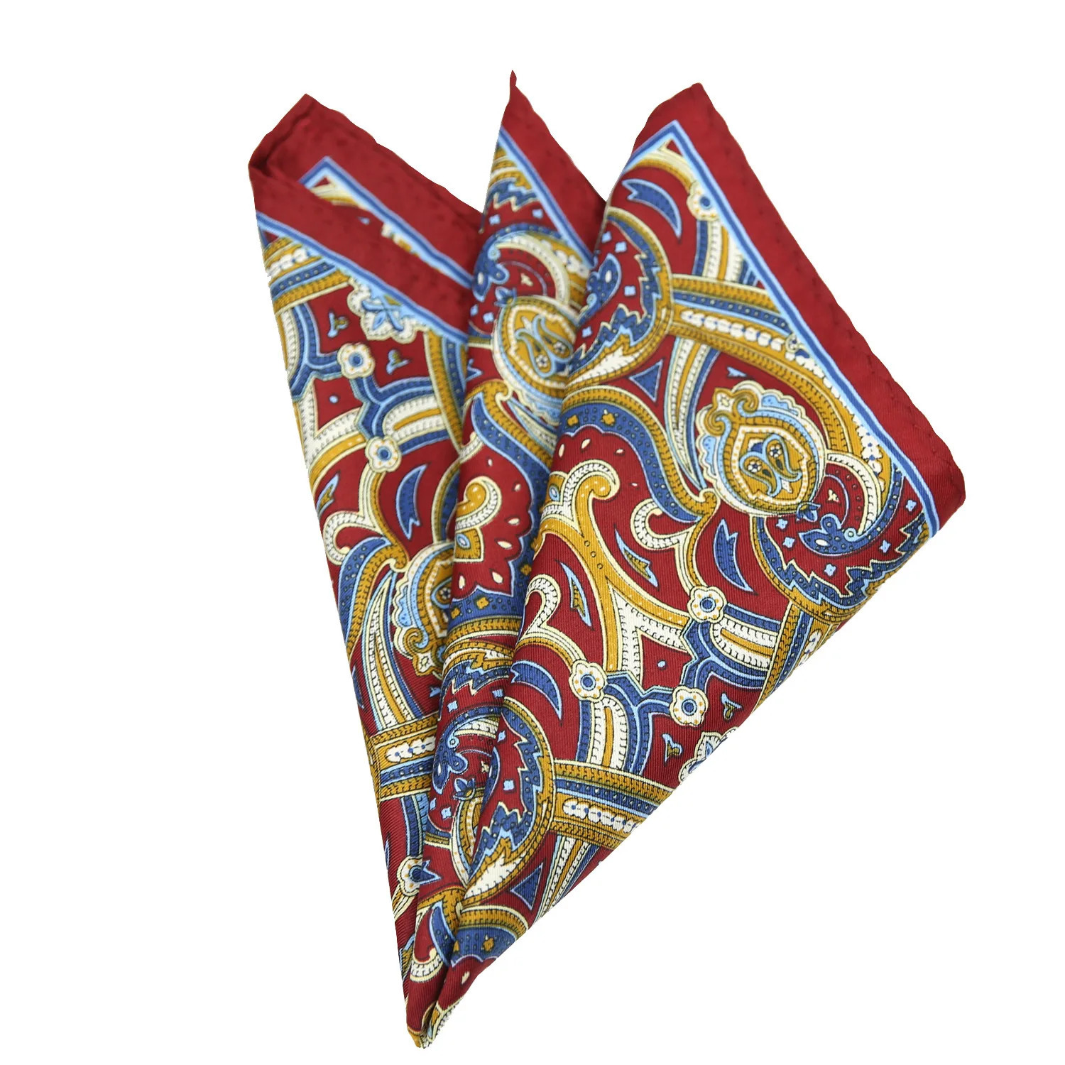 Dot Red Print Pocket Square Floral Chest Towel Paisley Suits Wedding Gentlemen Hankies Mens Handkerchiefs Squares 250114