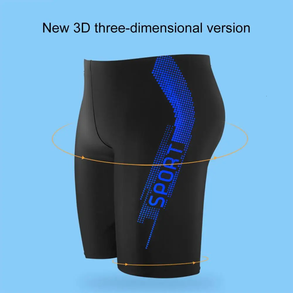 Inner Drawstring Midrise Streamlined n Swimming Trunks Men Patchwork Color Letter Print Swim Shorts Beachwear 250208Z