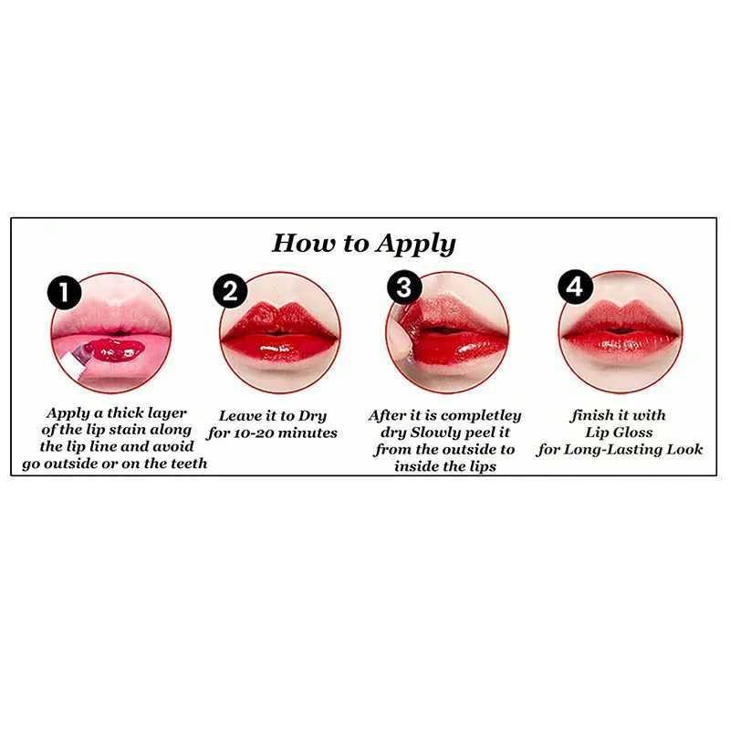 6 Colors Tattoo Magic Color Lip Stain Tint Long Lasting Lip Gloss Sets for Women Peel Off Colored Matte Sexy ColorXJ250208