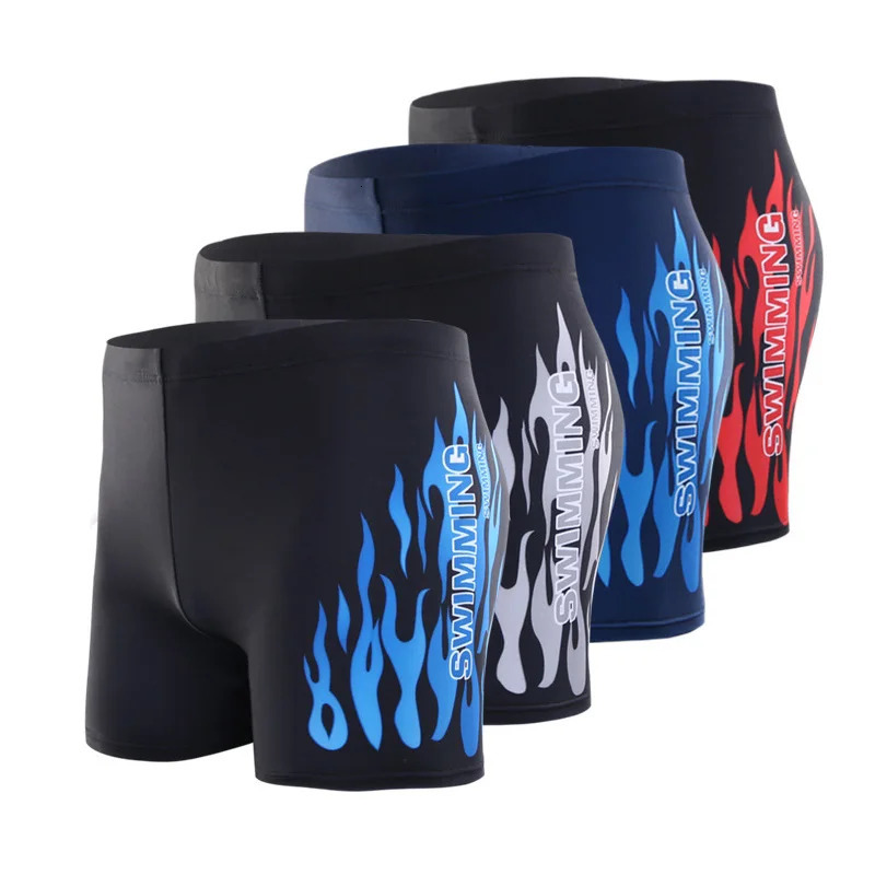 2024 Summer Men Swimwear Beach Swimming Trunks Male Swim Shorts Quick Dry Swimsuit Boxer Briefs Boy Surf Board Sungas Z260314