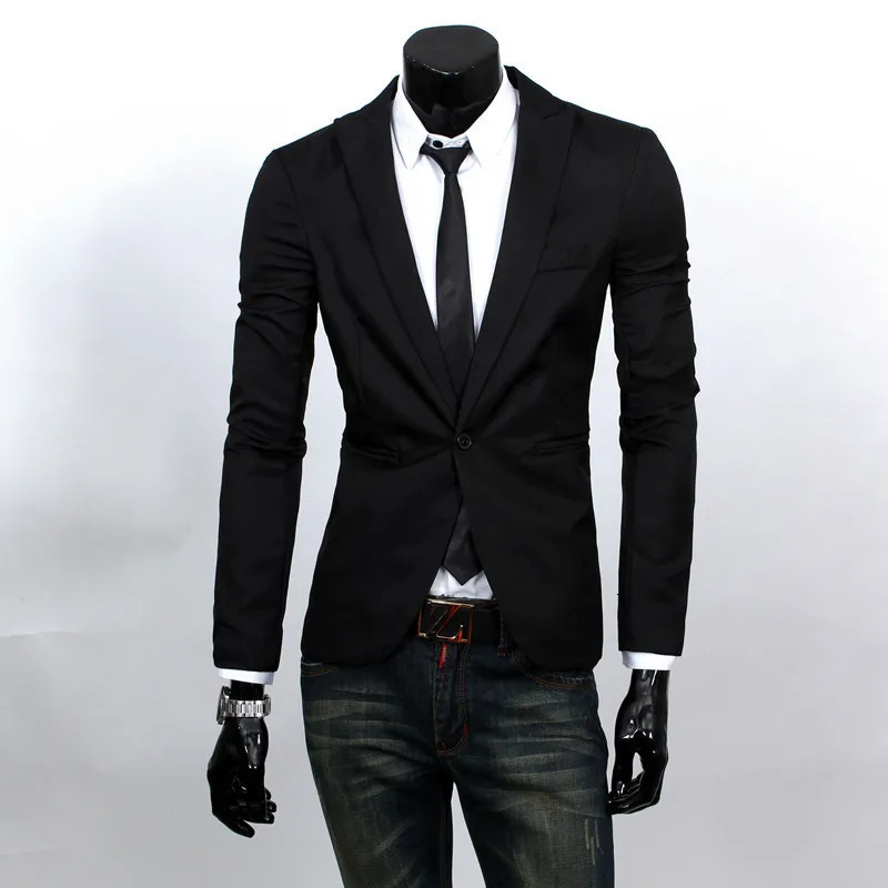 Mens Korean version slim fitting small suit mens casual trendy coat 250208Z