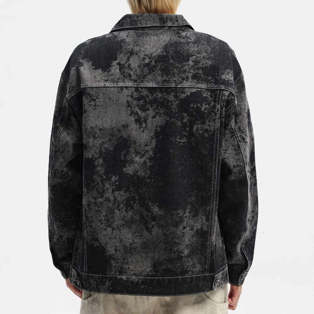 Spring Fall High Quality Casual Denim Jacket For Mens Clothing Korean Fashion Motorcycle Coat Plus Size Harajuku 250207