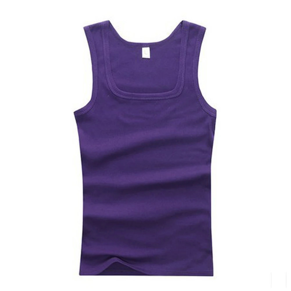 Mens Sports Tank Tops Casual Summer Bodybuilding Sleeveless Vest Gym Fitness Slim Undershirt simple 250207