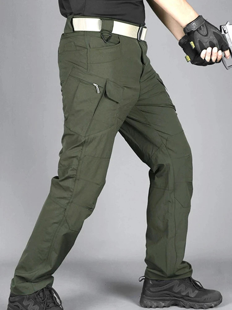 Quick drying pants for mens tactical ultrathin breathable military fan training outdoor work 250207