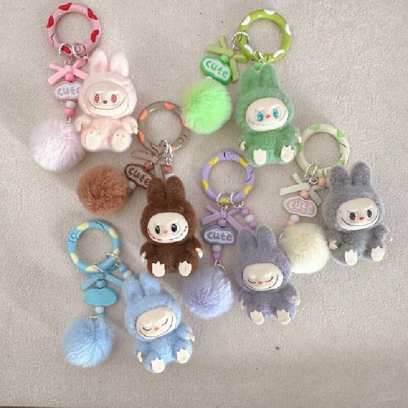 The Monsters Labubu Sit-Down Par Series Anime Figure Plush Pendant Doll And Hobbies Ornaments Kids Christmas Gift Z250208