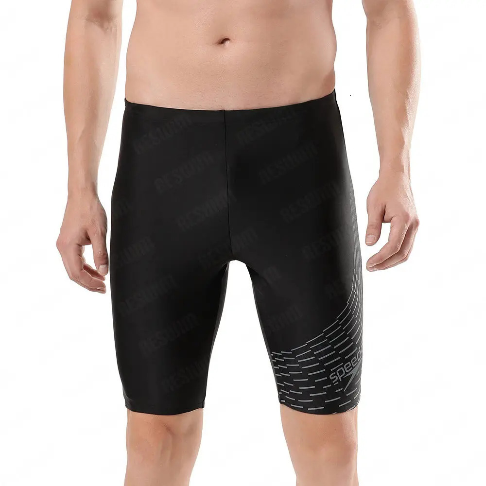 2025 Summer Mens Swim Jammer Endurance Athletic Training Swimsuit Beach Swimming Trunks Swimwear Jammers Tight Surf Pool Shorts Z260313