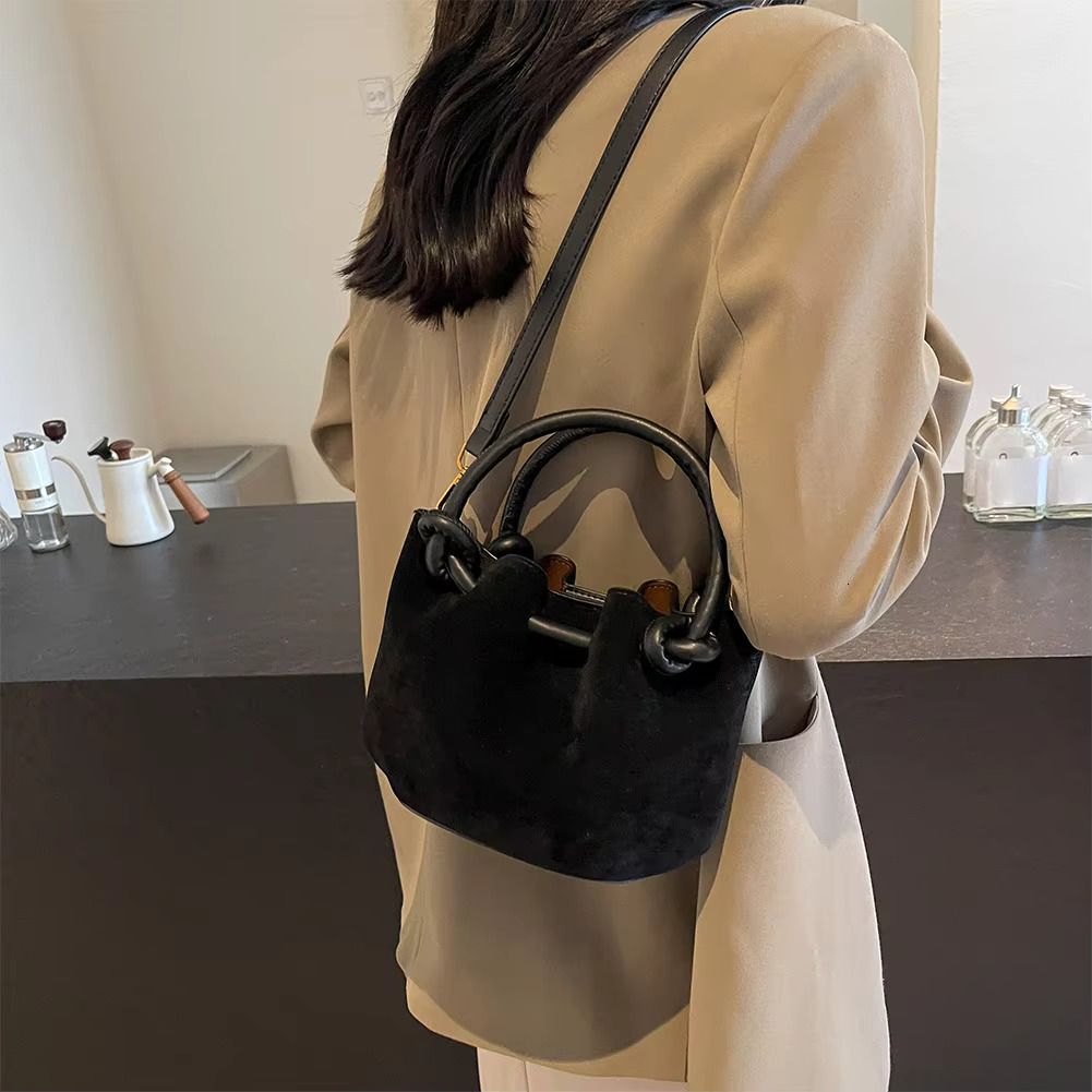 New Retro Top Handle PU Leather Designer Crossbody Women's Handbag Shoulder Bag