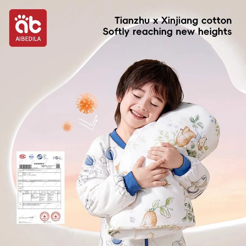 AIBEDILA Kids Onesie Boys Girls Long Sleeve Bamboo Cotton Pajamas Children Winter Cartoon Pyjama Baby Sleepwear Sleeping Bag 250113